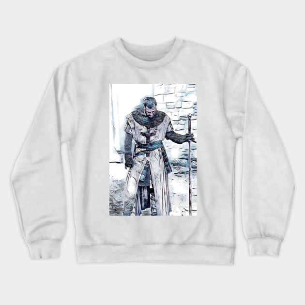 Templar Knight Crewneck Sweatshirt by Naumovski